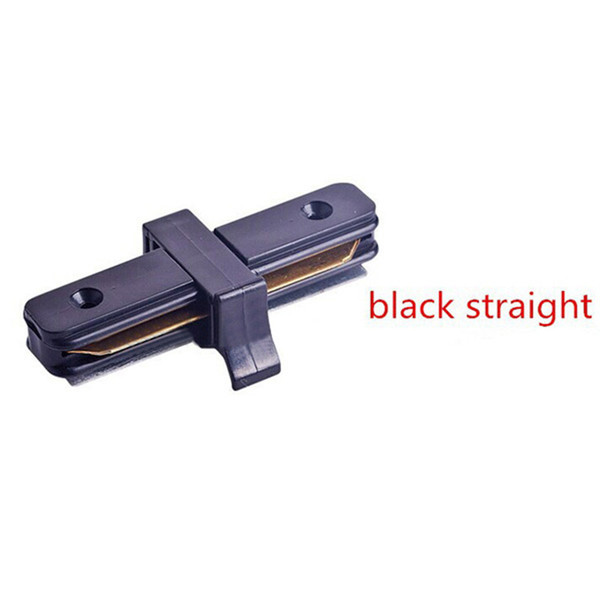 Track Rail Connector Straight or 90 degree Corner, White/Black Track Connector for LED Track Lighting Lamp