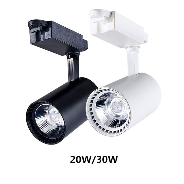 Modern LED Track Light 20W 30W 220V Clothing Shop Windows Showrooms Exhibition Spotlight COB Track Rail Light Ceiling Spot Lamp