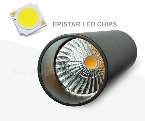 Led Track Light Dimmable 10W 12W Epistar Chip Spot Led Lights 4000K 6000K Clothing Store Commercial Indoor Lighting White Black