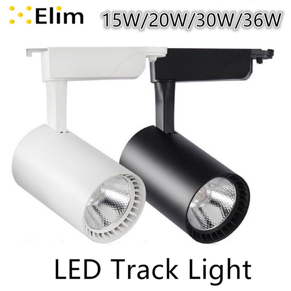 LED Track light cob 20w 30w 36w track rail 2 wire Clothing Shop Windows Showroom Exhibition Spotlight track Rail Spot Lamp