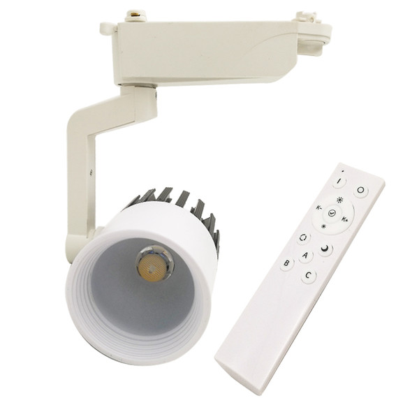 LED Track Light Dimmable COB 20W Ceiling Rail Lights spotlight With Wireless remote control For Fixed Shoes Shops Stores