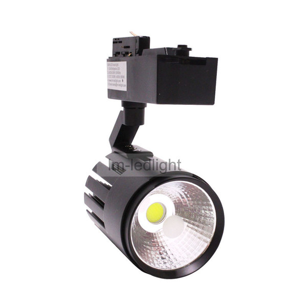 4 wire COB track light 30W white black track head warm & day & pure white clothing lamp