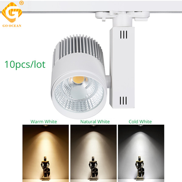 Track Light Dimmable 30W Rail Spot Lamp LED Rail Lighting System Showroom Clothes Shoes Shop Store Spotlight Exhibition Lamps fixture