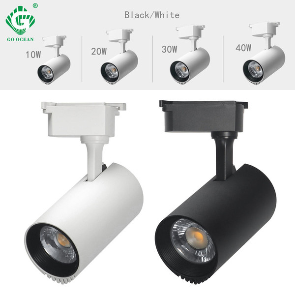 200-240V LED Track light 10W COB Shop Clothing Store Home Night Lighting Aluminnum Spot Track Fixture Rail Spotlights Modern Indoor Lamps