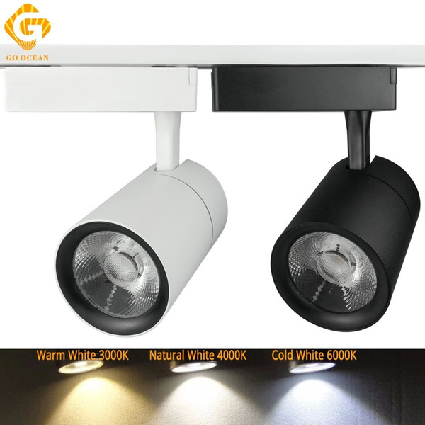 Track lights Lighting Rail Spot 30W Clothing Shop Windows Showrooms Store LED Track Light sets fixture Rail Spotlight COB Track