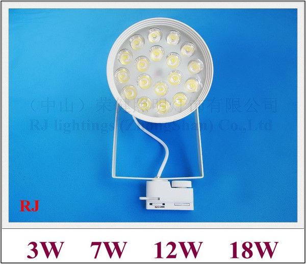 high power LED rail spot lamp light LED track light tracking light indoor AC85V-265V input 3W 7W 12W 18W aluminum CE ROHS