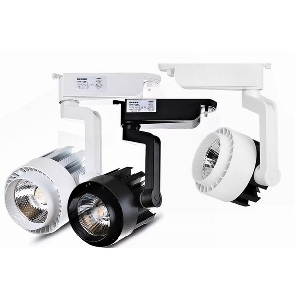 LED COB Track Light 20W 25w 30w 40w Indoor Lighting Rail Lights Spotlight Clothing Shoe Shop 110V- 240V Warm Natural Cold white