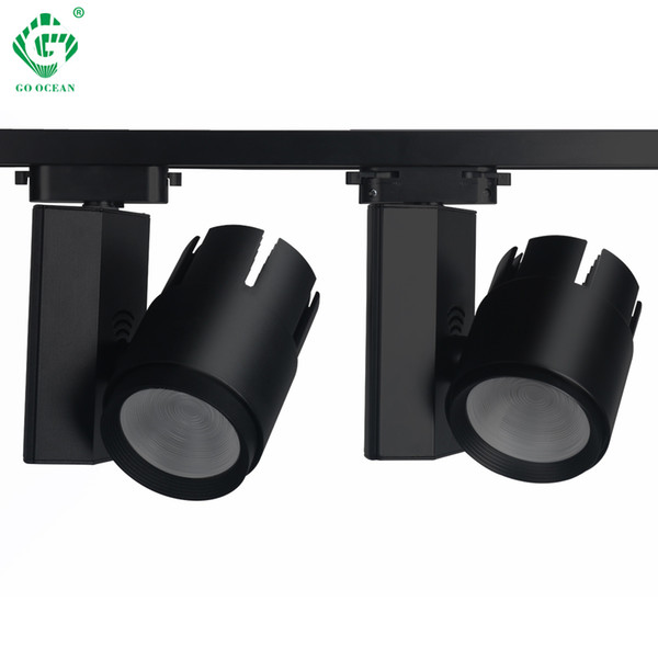 40W 30W Track Rail Light LED Spot Lights Shoes Store Exhibition Lighting Zoomable COB Aluminum Zoom Lamps Spotlight Iluminacao