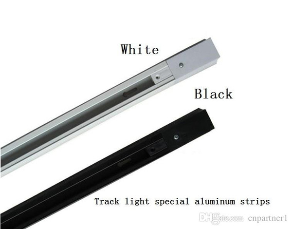 50CM 1m LED track light rail aluminum track lamp lighting fixture rail 1 meter Universal rails track rail tubes 2 wire single phase version