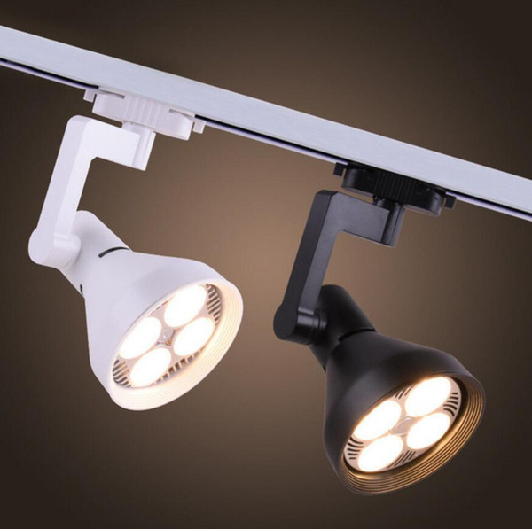 35W LED Track Light Super bright two-wire COB track spot lighting PAR30 PAR38 for Clothing store exhibition hall Spotlight shop light