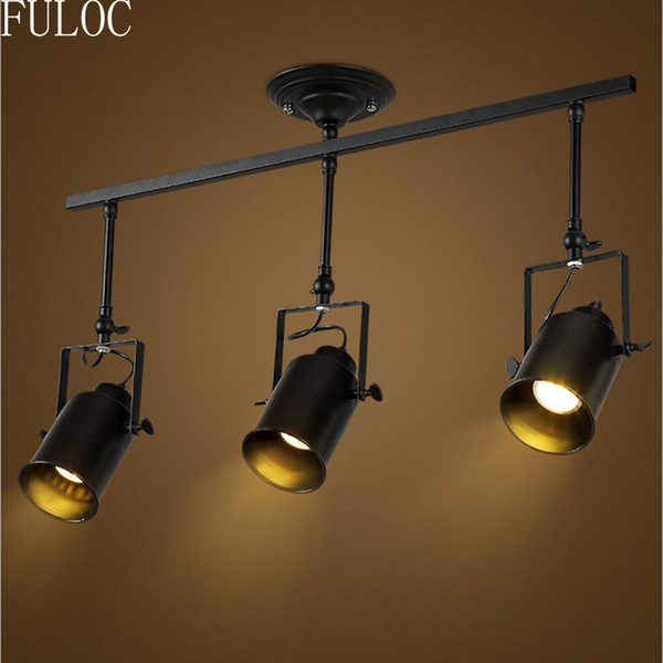 FULOC COB AC85- 265V Spotlight Adjustable Rail Track Lighting lamp for Mall