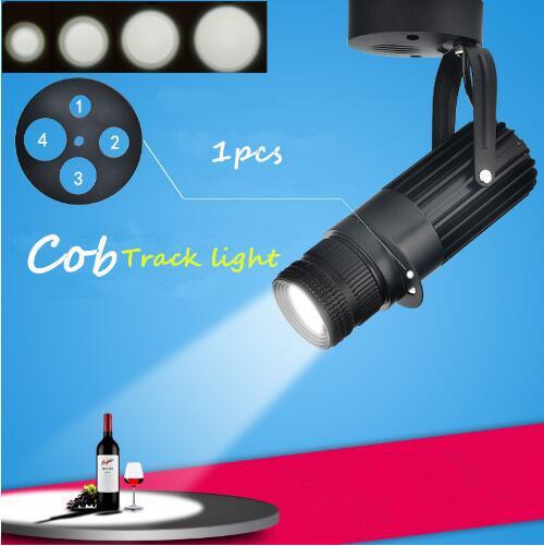 1pcs cob spotlights Background LED Track light Lamp KTV bar restaurant cafe museum Zoom light lighting3w 7w 10w 15w 20w