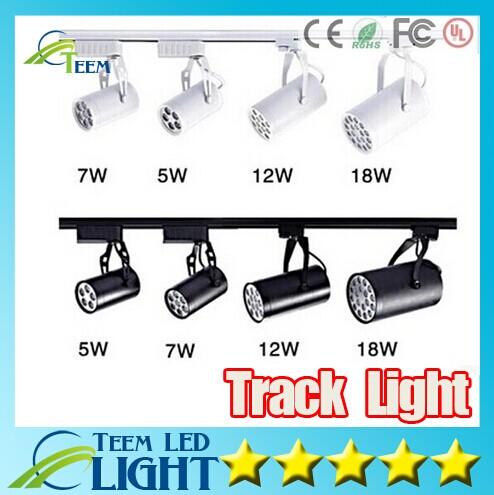 X20 Whlosesale Lighting furniture for clothing store 3-18w high power led track light 110V 220V white for clothing shop light Free shipping