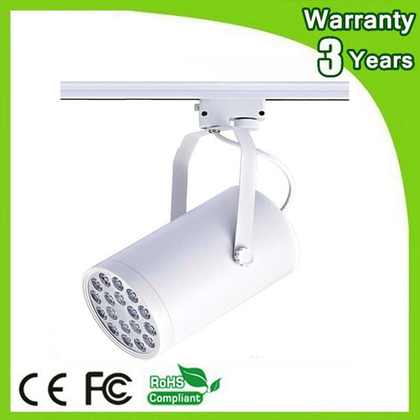 (50PCS/Lot) Epistar Chip 3 Years Warranty CE RoHS Dimmable LED Track Light 18W Spot Bulb Spotlight Rail Lamp