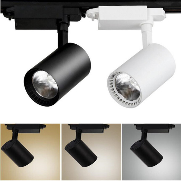 COB LED Track Light 10W AC85-265V Clothing Shop Windows Showrooms Exhibition Spotlight LED Ceiling Rail Spot Lamp