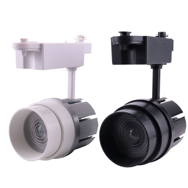 COB LED Track Focusing Spotlight Lamp 30 Watt 3000K 4000K 6000K Light Color Temperature Black White for Clothing Store 10PCS DHL