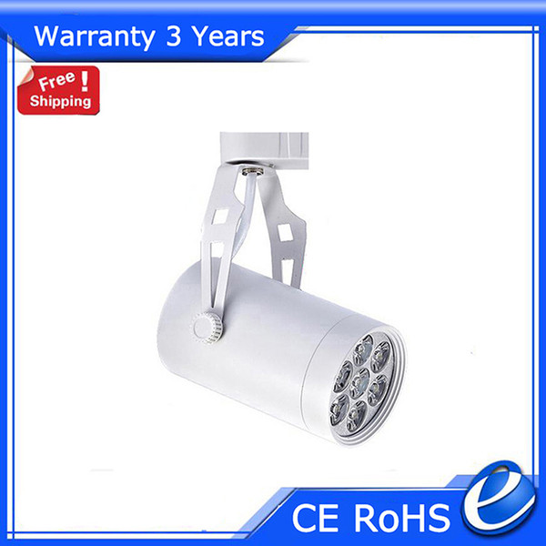 Dimmable LED Track Light COB Spotlight 7w 10Pcs Factory Supply Warranty 3 Years Epistar Chip CE RoHS Free Shipping