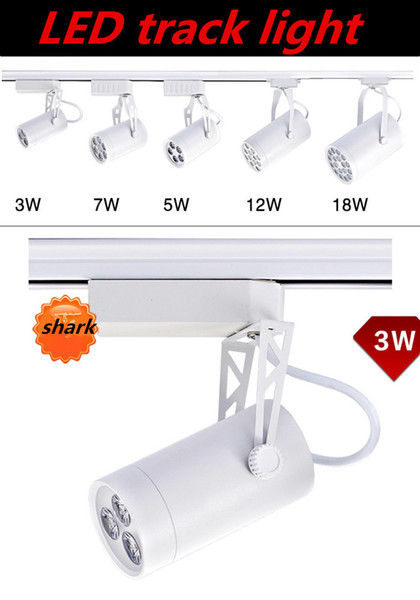 LED track light a full set of clothing store setting wall exhibition hall 3 w high-power guide to shoot the light