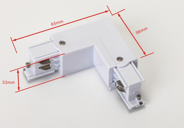 4 wires 3 phase track rail thick aluminum LED Track rail connectors for 4 wires track rail accessories