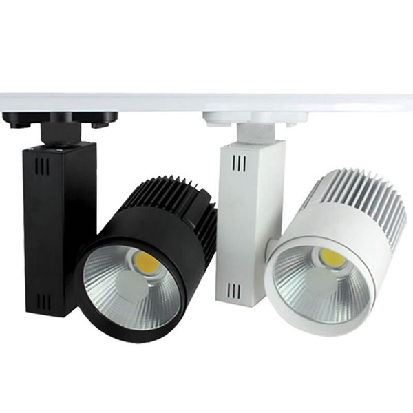 20w 30w LED COB Track Light Indoor Lighting Rail Lights Spotlight Clothing Shoe Shop AC 110V 220V Warm Natural Cold white CE UL