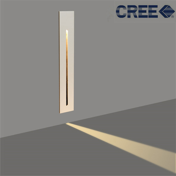 3W Recessed Led Stair Light AC85-265V Indoor Corner Wall lights Step Decoration Lamp Hallway staircase Lamps With CREE Chip