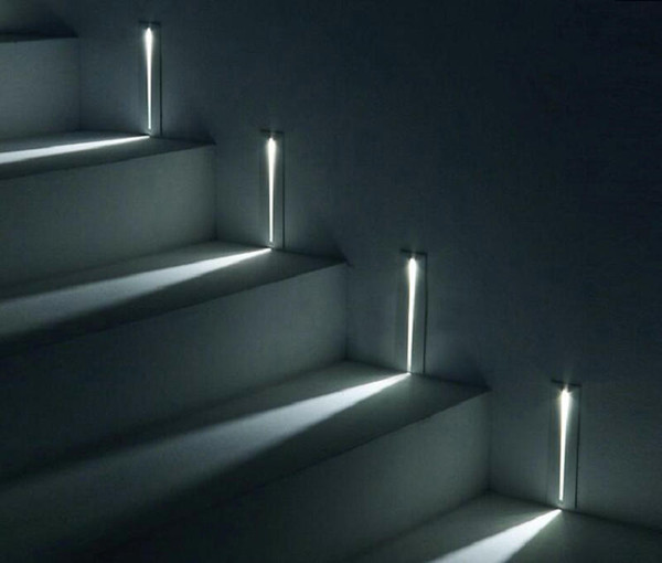 Recessed 3W LED Stair Light Rectangle AC100-240V Indoor led wall Sconce lighting Stairs Step stairway Hallway staircase lamp