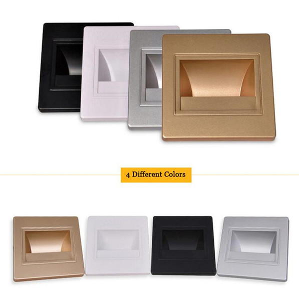 Indoor Lighting 2.5W 3W COB LED Stair Lights Wall Cornor Lamp Stairways Night Light Footlight 85-265V Warm White Cool White