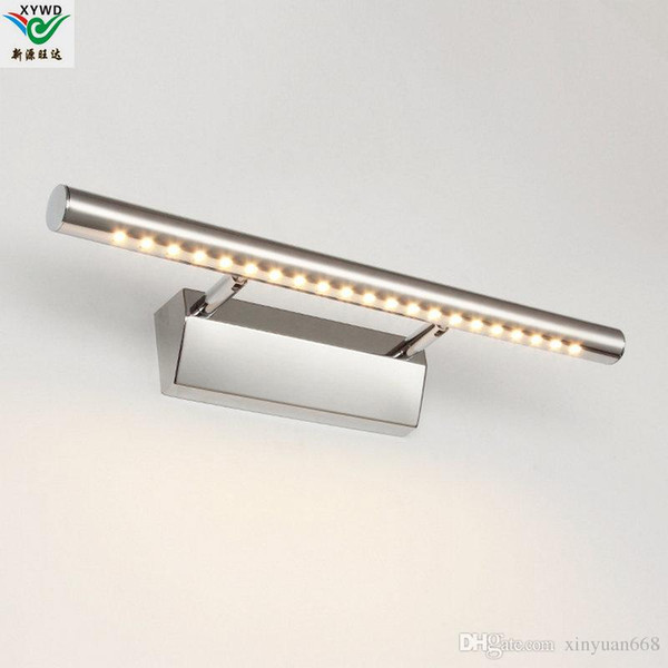 bathroom mirror lighting Warm white/White Wall Lamps 5050 SMD LED 7w High quality mirror-front lighting stainless steel L0274