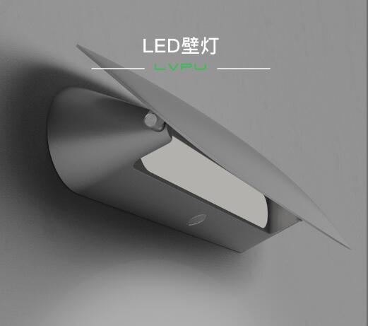 LED bedside wall lamp mirror headlights simple modern hotel engineering staircase decorative aisle creative swing wall lamp