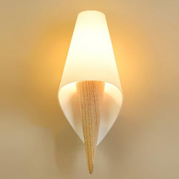 Contracted contemporary Wall lamp, head of a bed bedroom sitting room, wood wall lamp ,porch corridor wall lamp