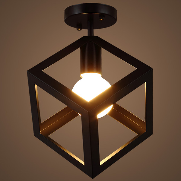 American single-ended suction LED iron industry corridor hallway entrance porch dressing room hall lamp hallway lamp
