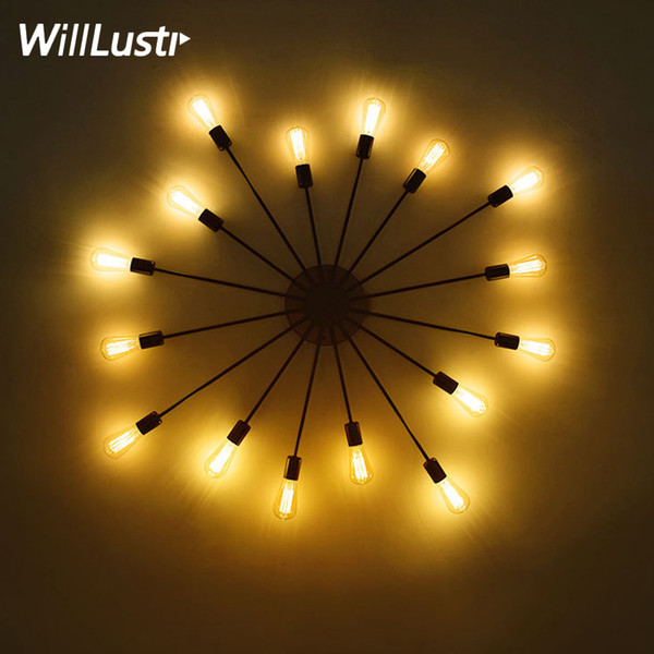 Atomic Starburst Iron Wall Sconce Sputnik wall lamp vintage lighting living room restaurant cafe bedroom hotel loft wall light