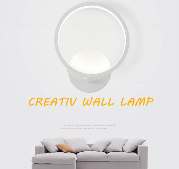 20cm 12W Modern led sconce wall lights for bedroom study living balcony room Acrylic home decoration led wall light lamp fixture