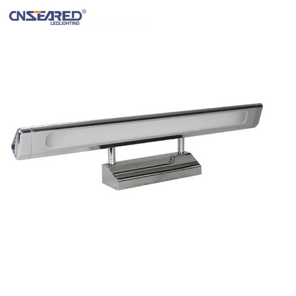 6W 50cm / 10W 70cm Waterproof Fogproof Touch Switch Makeup Led Mirror Light Wall Lamp Lighting for Bathroom Bedroom Restroom