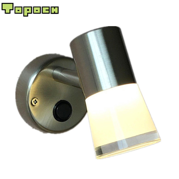 TopocH LED Boat Lights 12V/24V Brushed Nickel Finish on-off Switch PMMA+Al Housing Head-Swivel 3W 200LM Comfortable Light No Glare