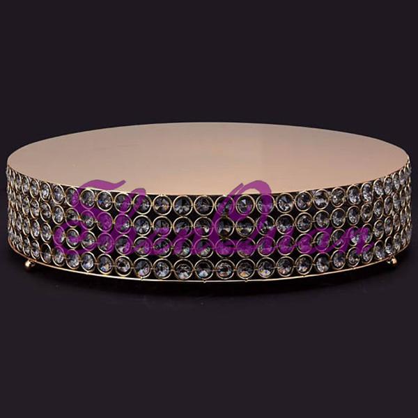 round metal and crystal high quanlity cake stand,crystal cake stand s for wedding cakes,decorative plates for plate racks