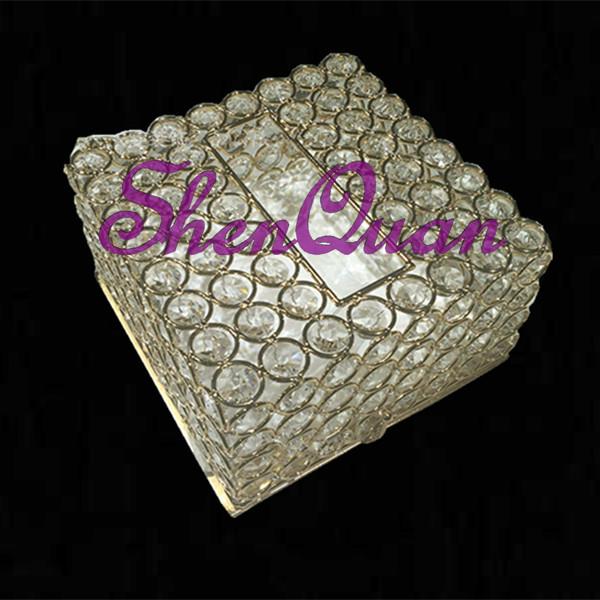 Wholesale Luxury Handmade crystal bead Decoration Greeting Wedding Invitation Card box,invitation cards box,jewellery box decoration