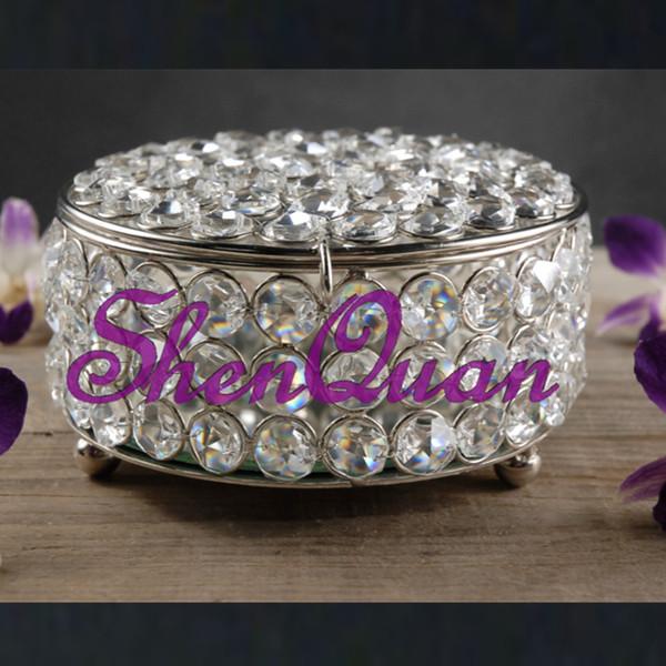 high qualiy Fashion wedding party money cash box/crystal money box,happy birthday decoration jewellery box