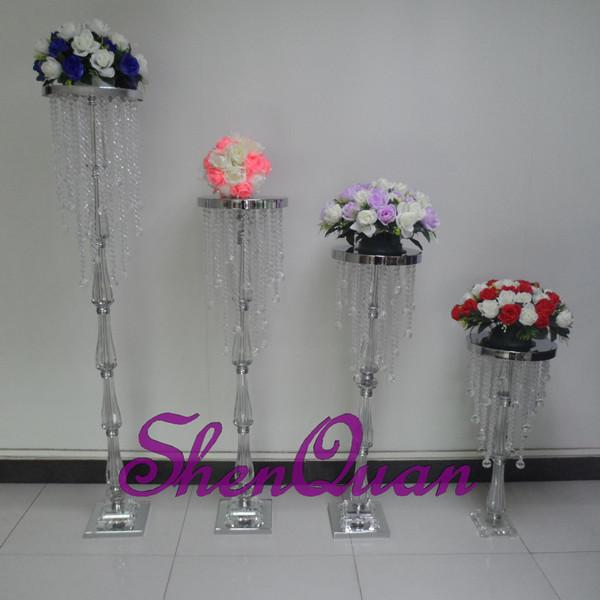 wedding decoration flower stand and crystal tall flower stand,wedding centerpiece and flower stand holder sell online