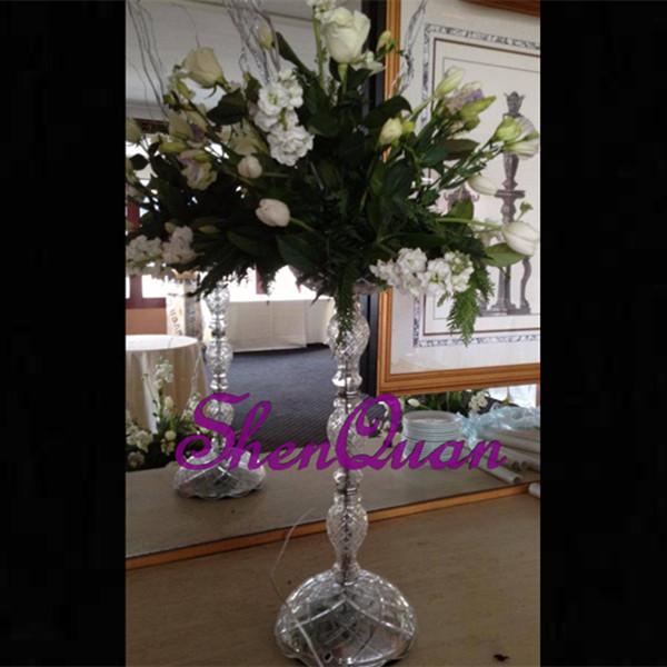 ractice crystal flower centerpiece for wedding centerpiece,wedding decoration flower holder and crystal tall flower stand