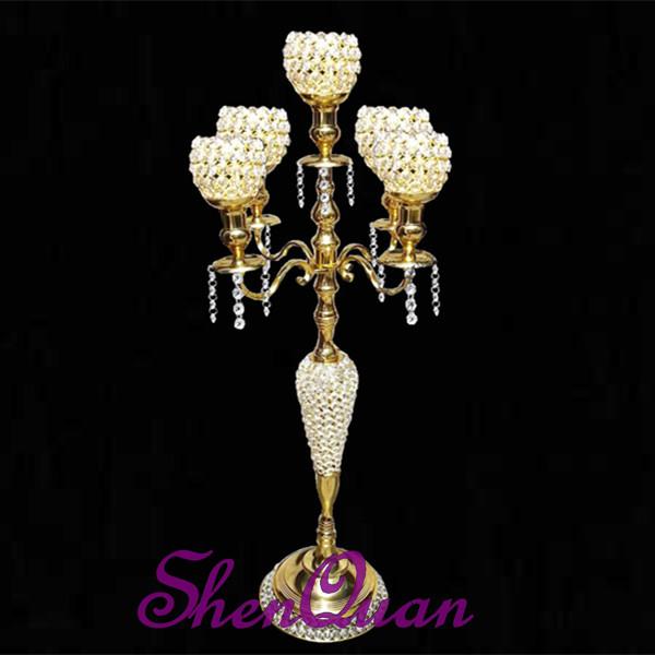 wrought iron floor standing candelabra,votive candle holder wedding centerpiece,candle holder 5 arms crystal candelabra