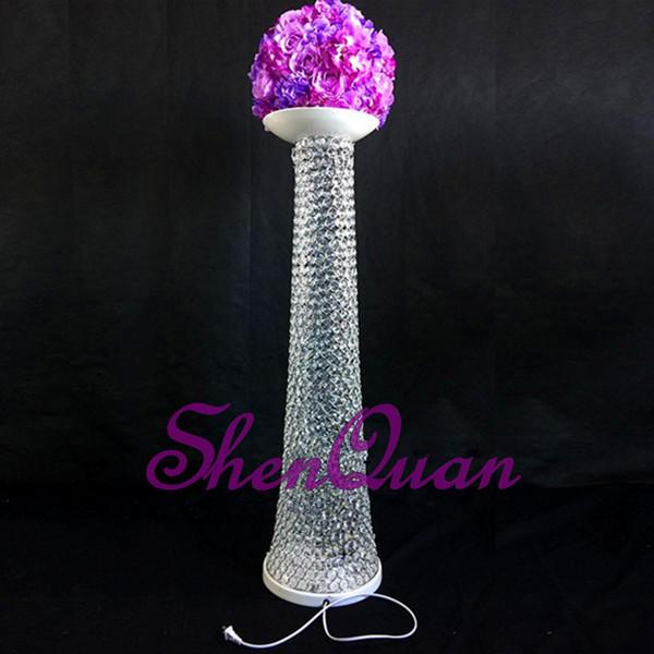 wedding crystal bead iron pillar for wedding decoration,decorative wedding pillars for sale,crystal columns decorations handmade