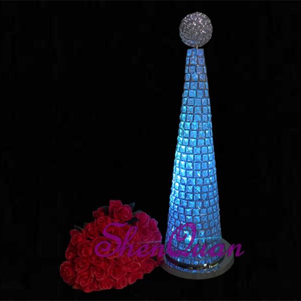 Metal Product Name and Party Decoration Event & Party Item Type wedding decoration flower stand,lead road crystal