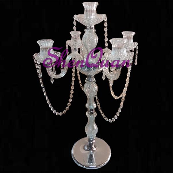 crystal centerpieces for wedding table glass candle holder,glass bead votive candlestick for wedding home decoration