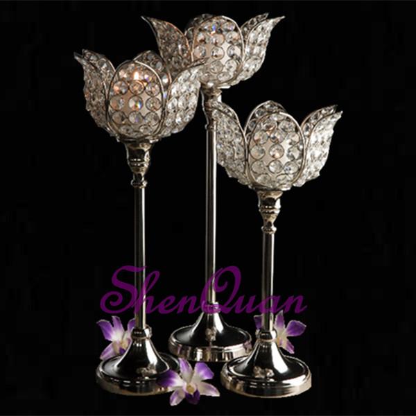 20 set/lot,fashionable glass candleholder,convex modern glass candlestick table centerpiece,european style crack glass candle holder stand