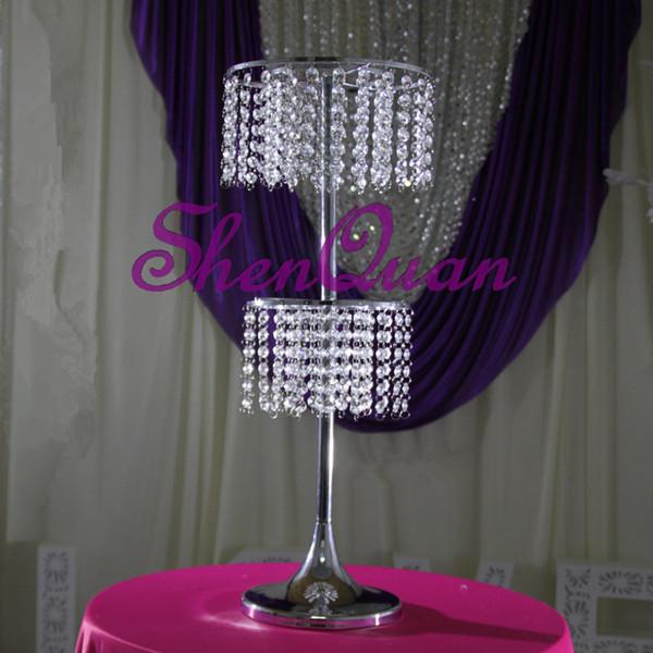 Item type event party & party decoration and acrylic material glass vases wedding centerpiece,crystal beaded waterfall centerpieces