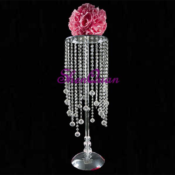 10pcs/set,china wholesale crystal decoration for centerpieces,wedding centerpiece and flower stand,flower holder sell by china supplier