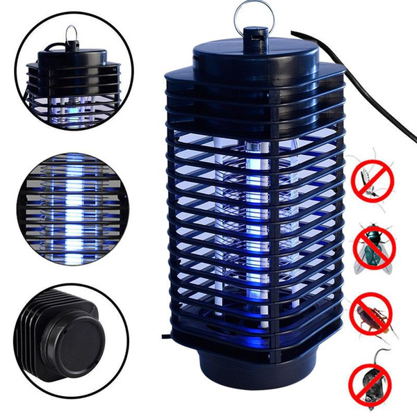 Electronics Mosquito Killer Trap Moth Fly Wasp Led Night Lamp Bug Insect Light Black Killing Pest Zapper EU US Plug 110V/220V