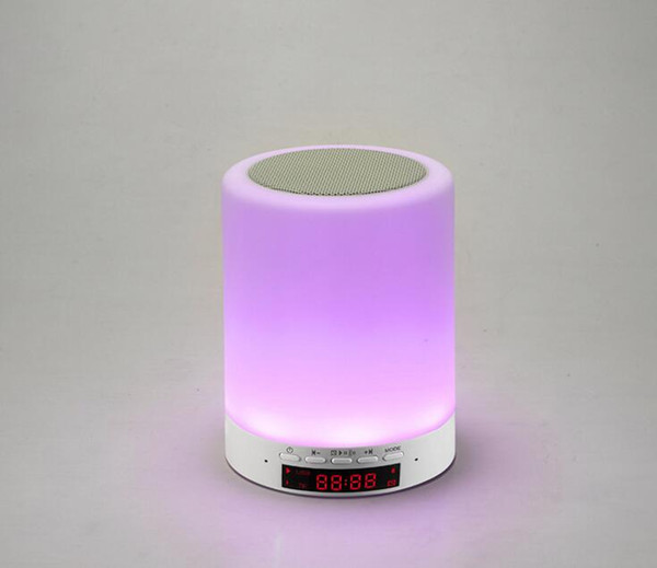 The new multi feature phone Bluetooth stereo music Nightlight smart touch colorful bedroom bedside alarm clock lamp box