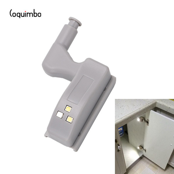 Coquimbo Inner Hinge LED Sensor Under Cabinet Lights for Kitchen Bedroom Closet Wardrobe Night Light Battery Operated